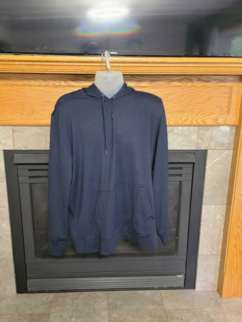 True Classic Men's Navy Blue Lightweight Performance Hoodie Pullover 2XL